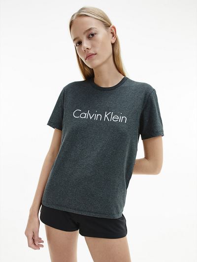 Calvin Klein Ruhák HU894476 | Calvin Klein Comfort Cotton Női Pizsama Felsők Szürke